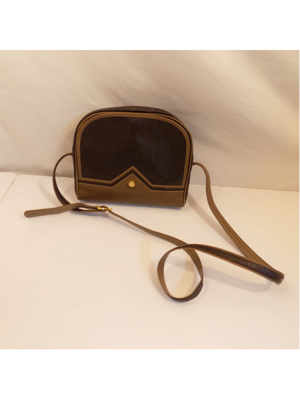 Women's VTG Lladro Crossbody Bag One Size Brown and Tan